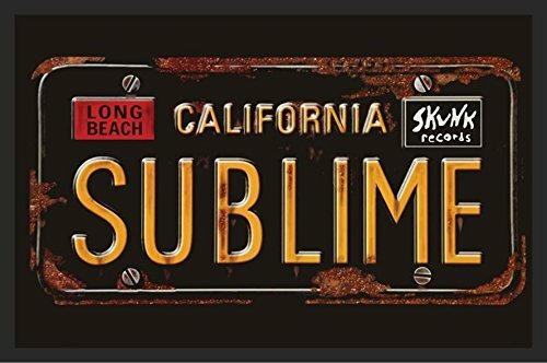 Buy Art For Less Sublime License Plate Skunk Records Long Beach Framed